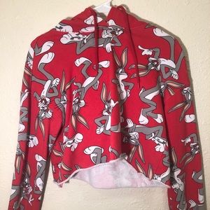 Bugs Bunny Looney Toons women’s crop hoodie